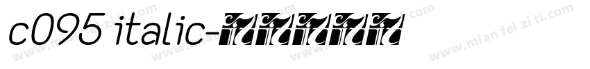 c095 italic字体转换